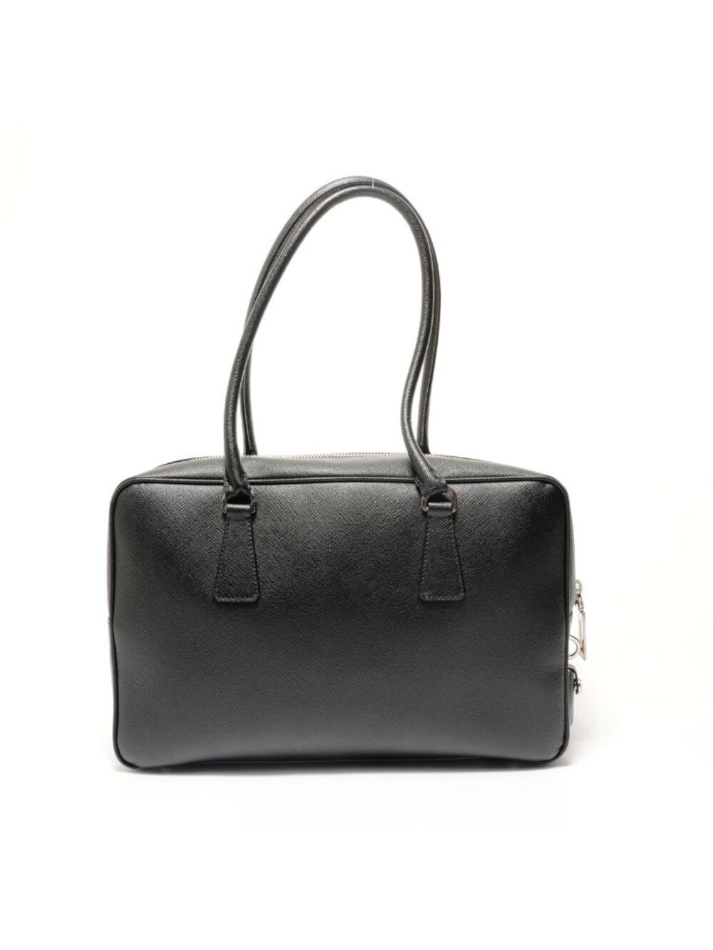 Prada Shoulder Bag Tessuto Gaffre Saffiano Leather - Picture 2 of 10
